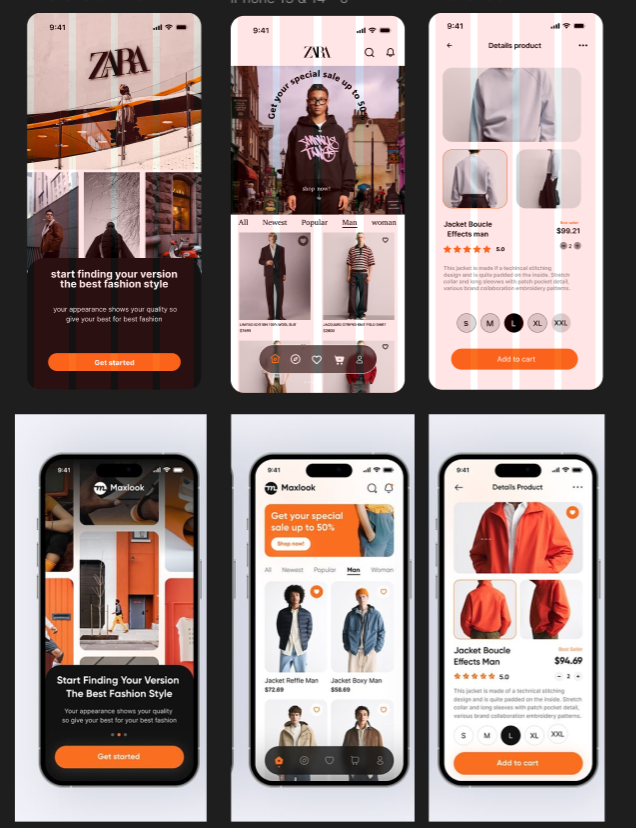 Fashion E-Commerce App UI UX Design